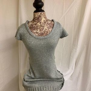 Wet Seal Grey Sparkle Dress M